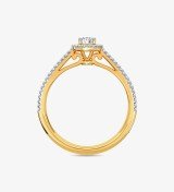 Erina Solitaire Ring Kisna White Gold Ring