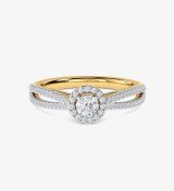 Erina Solitaire Ring Kisna White Gold Ring