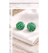 Hamsa Evil Diamond Dangling Eye Earrings