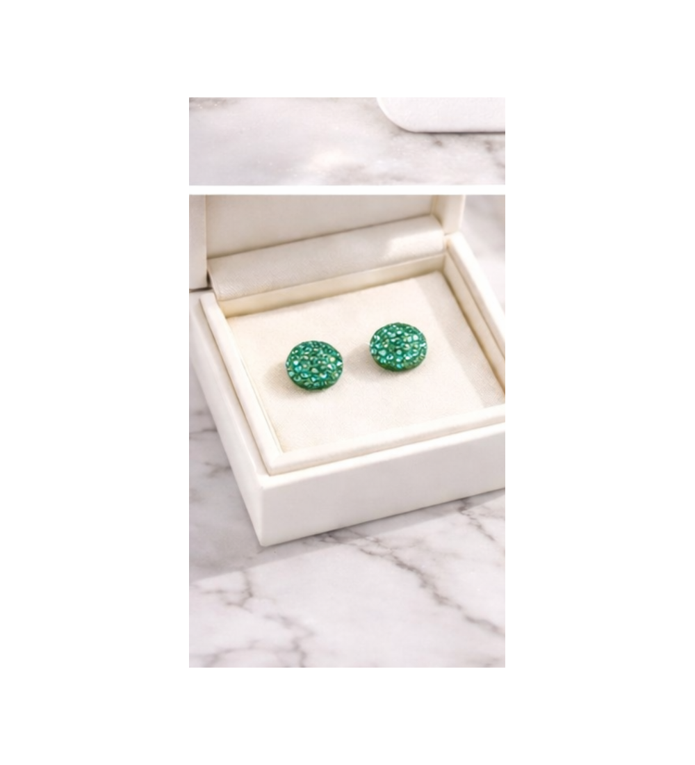 Hamsa Evil Diamond Dangling Eye Earrings