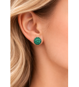 Hamsa Evil Diamond Ohrringe mit baumelndem Auge