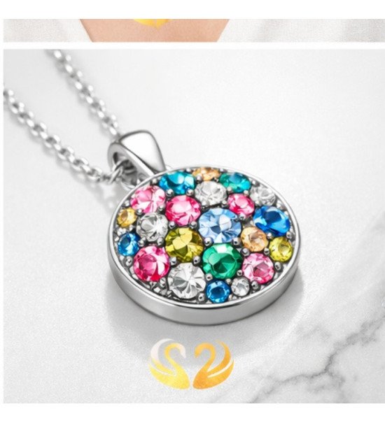 Collier pendentif cristaux verts et turquoise – Élégance naturelle