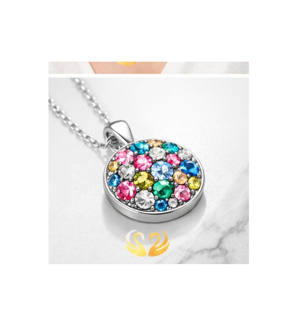 Collier pendentif cristaux verts et turquoise – Élégance naturelle