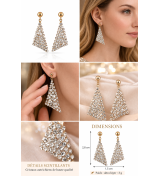 Boucles d’oreilles cristal luxe – Élégance scintillante