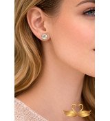 Boucles d’oreilles rondes en cristal autrichien – Clous élégants et lumineux (8 mm)