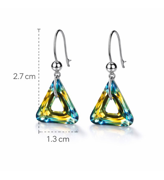 Boucles d’oreilles cristal autrichien luxe – bijou élégant femme