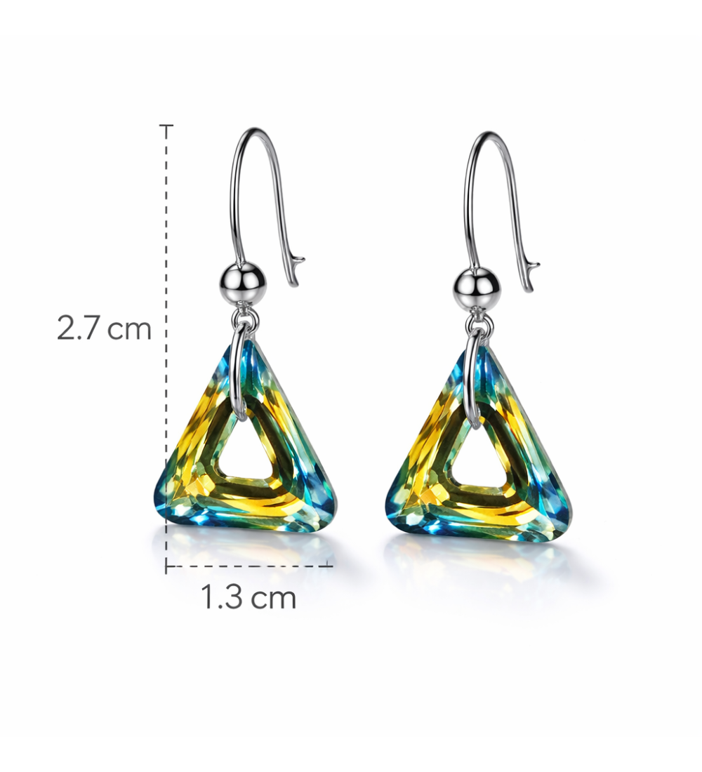Boucles d’oreilles cristal autrichien luxe – bijou élégant femme