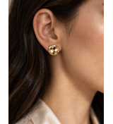 Boucles d’oreilles dorées cristal autrichien – bijoux élégants femme