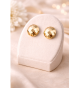 Boucles d’oreilles dorées cristal autrichien – bijoux élégants femme