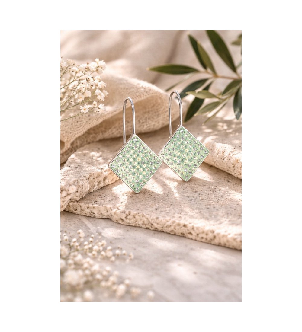 Esra Floral Diamond Pendant Set White Gold