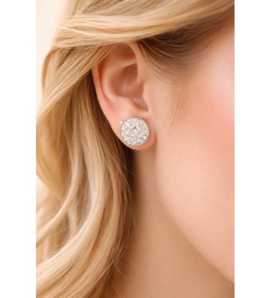 Diamond Trinity Earring Dangler Rose Gold