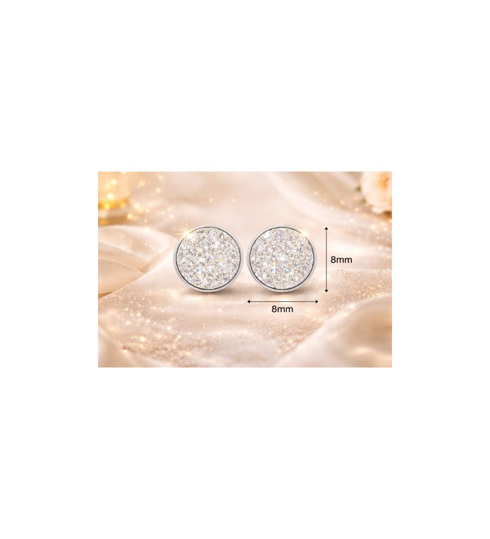 Diamond Trinity Earring Dangler Rose Gold