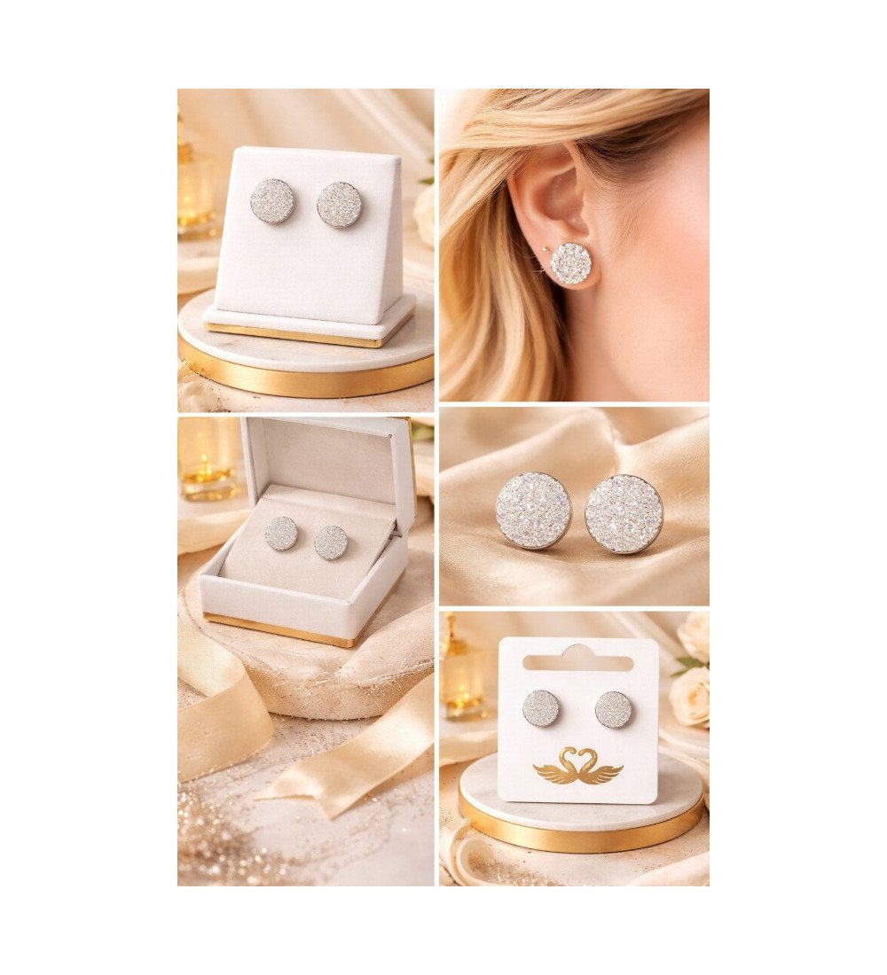 Diamond Trinity Earring Dangler Rose Gold