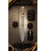 Lime à ongles en verre tchèque avec cristaux – Lime à ongles luxe – Livraison gratuite