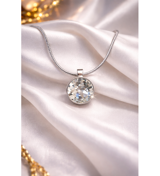 Collier cristal femme luxe – Pendentif brillant effet diamant – Livraison gratuite