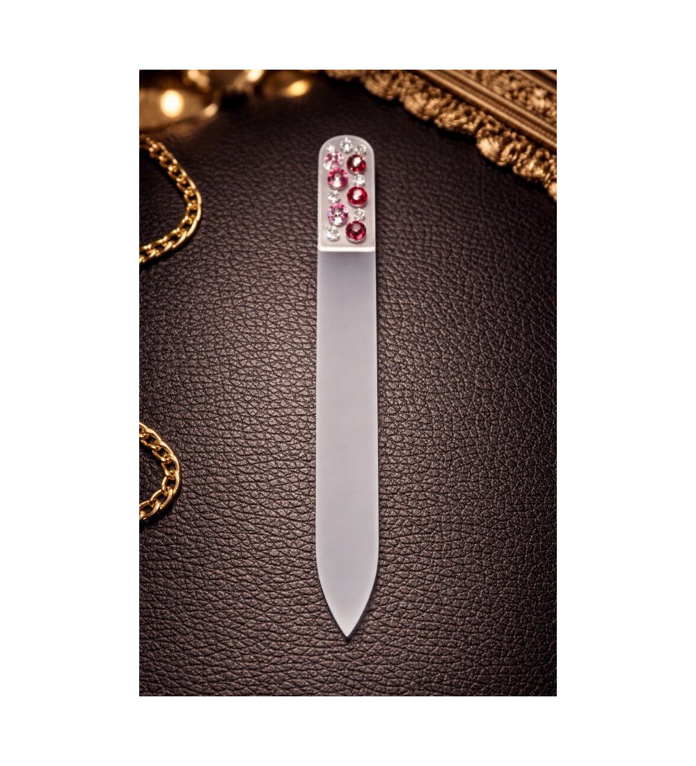 Lime à ongles en verre tchèque avec cristaux – Lime à ongles luxe – Livraison gratuite