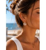 Boucles d’Oreilles Cristal Élégance cristal Blanc