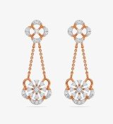 Diamond Yellow Gold 22kt Dangle Earring