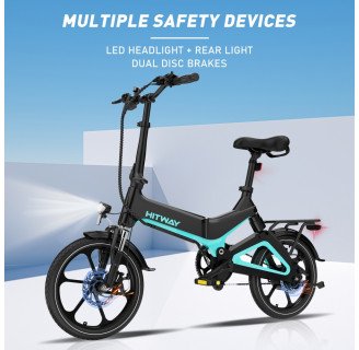 BK2 250W Électrique Pliant E-Bike Léger Mini...